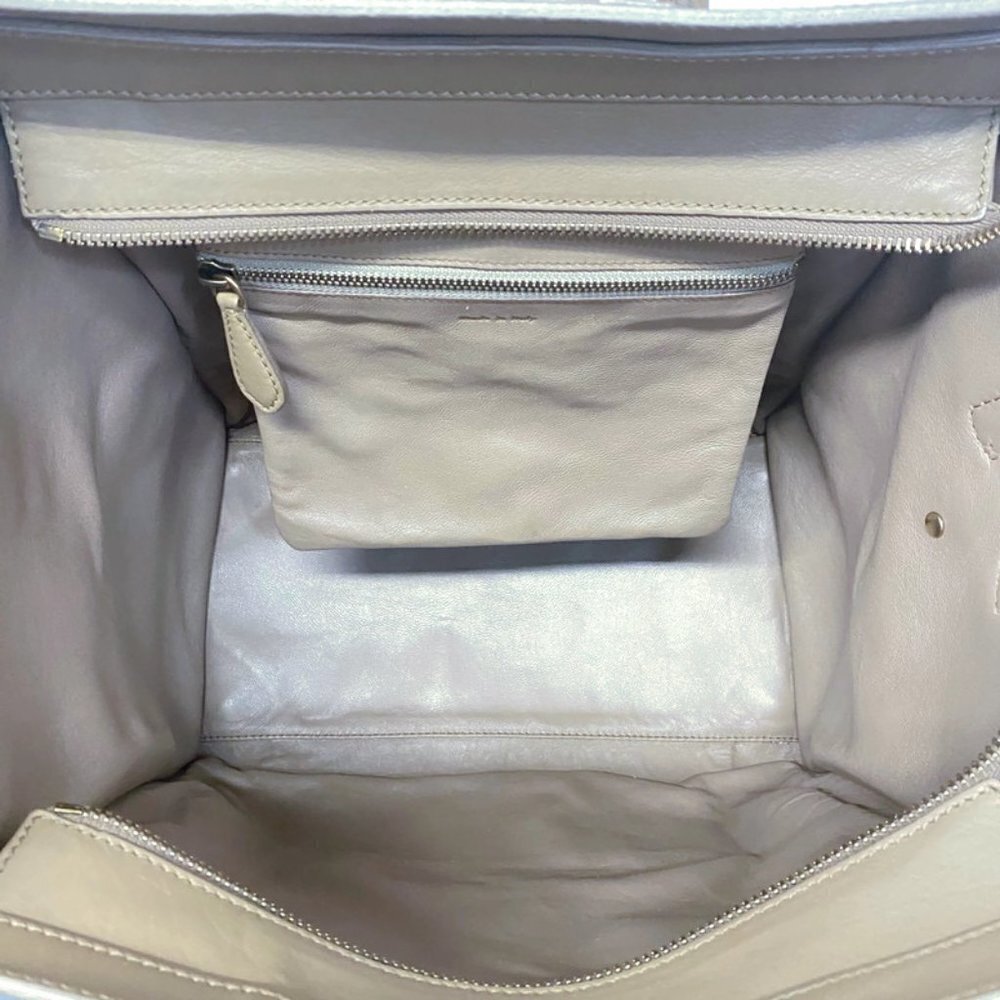Celine - Taupe Mini Luggage Tote - Picture 7 of 10